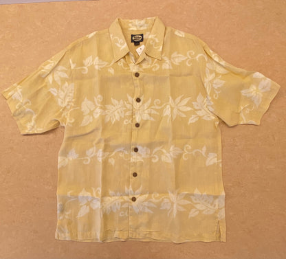 [USED]アロハシャツ サイズM イエロー ユニセックス aloha/A20260128