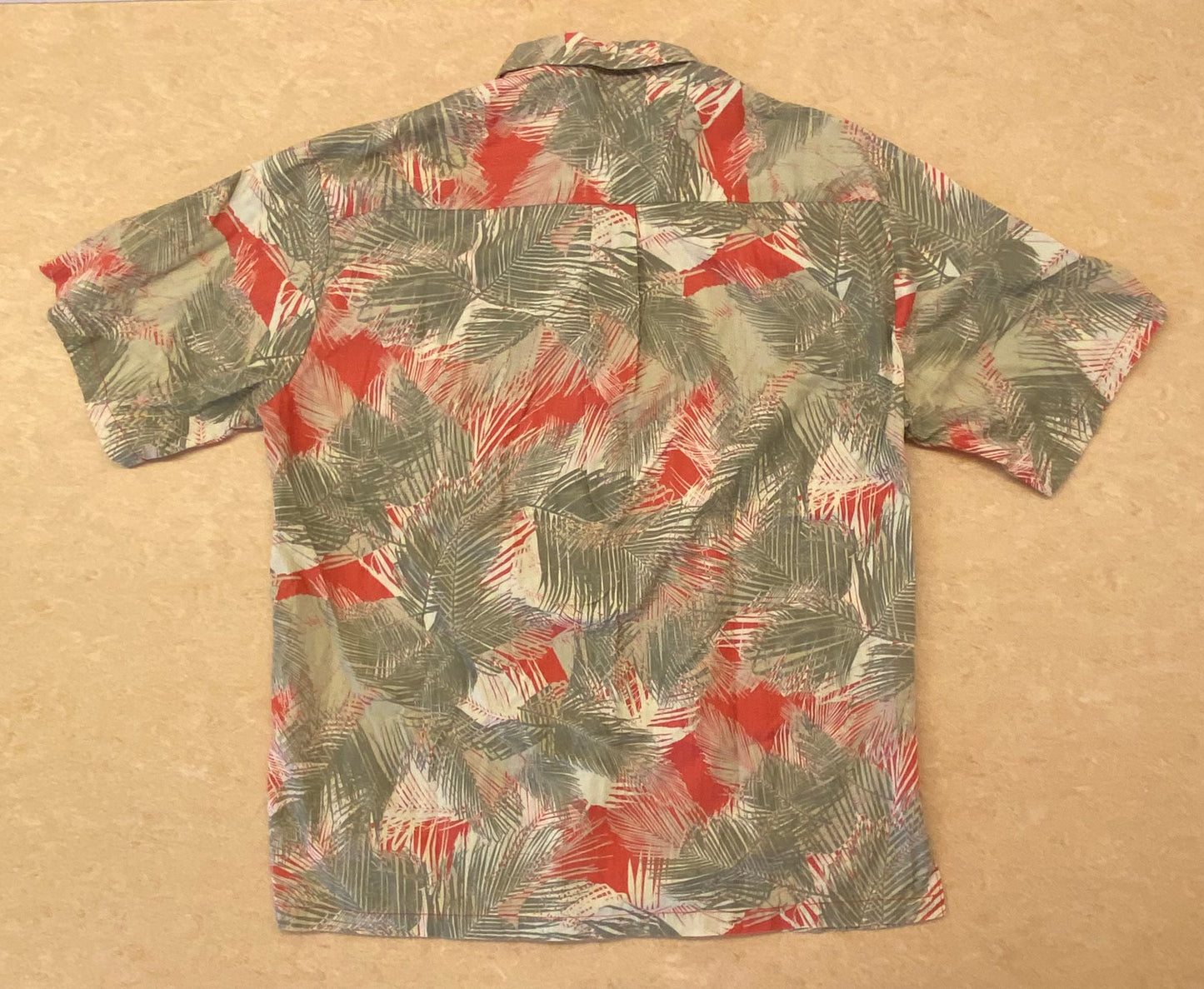 Vintage Cooke Street Aloha Shirt - Reverse Print Palm Tree - Size L Made in Hawaii aloha/A20260128